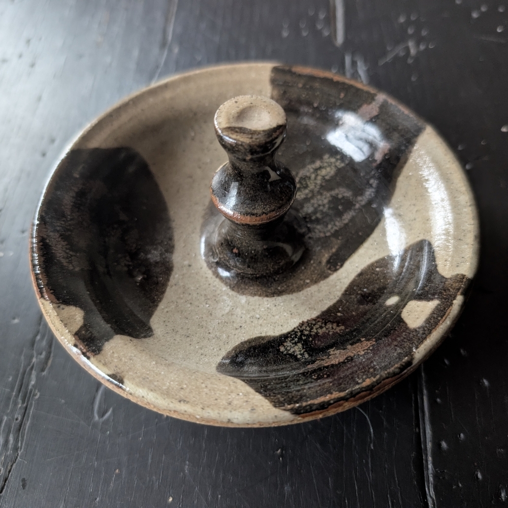 Handmade Ceramic Round-bottom Jewelry 5" Bowl Earthy Rustic Woodland Folk Decor